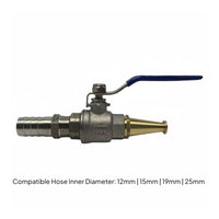 Resistant Ball Valve Water Nozzle Leak-Proof High Pressure Spray Nozzle Ergonomic Grip for Firefighting, Farm Cleaning