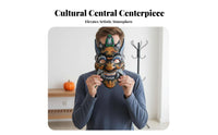 Nuo Opera Mask Collectible Art Traditional Asian Mask 3D Design for Collectors