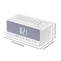 Bluetooth Speaker Clock Rechargeable Speaker with Alarm Clock Ambient for Adults