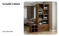 Wooden Beverage Cabinet Minimalist Living Room Design Room Display Shelf Large Capacity Entryway Partition Cabinet for Homeowners, Adults, Study