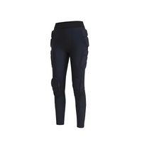 Foam padded ski shorts, lightweight