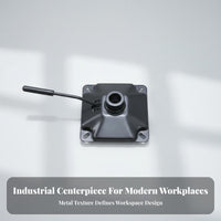 Office Chair Lift Mechanism High Load Capacity Bar Stool Height Adjustment Plate Single Lever Activation Swivel Chair Base Plate