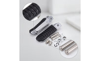 Front Footpegs with Hardware Ribbed Motorcycle Front Foot Pegs Easy to Install Motorcycle Foot Pegs for Riders