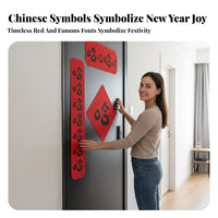 Magnetic Seasonal Couplets, 2026 Horse Year, Non-Woven, Creative Decor
