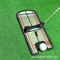 高尔夫推杆镜推杆练习器挥杆练习姿势纠正高尔夫击球垫golf用品