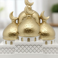 Middle Eastern Design Figurine Handmade Look Crescent Moon House Ornament