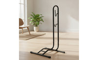 Upright Floor Bike Stand Vertical Freestanding Bike Rack Stable Two-Wheeler Repair Stand Space-Saving for Cyclists, Riders, Garage, Home Storage