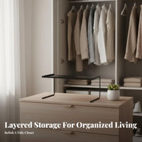 Stackable Pull-accessible Drawer Space Saving Closet Organizer Easy Assembly for Adults