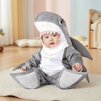 3D Small Sea Creature Costume | Full-Body, Infant Shark Jumpsuit, for Halloween