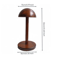 Vintage Hat Display Stand Stable Base Rustic Wooden Cap Effortless Setup to Assemble Household Storage