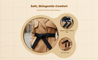 Wool Waist Belt, Double-Sided, Black, Versatile Accessory