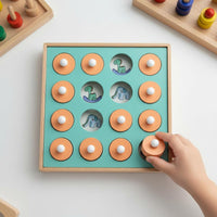 Fungus Memory Chess Focus Training Radish Memory Chess Parent-Child Interaction Concentration for Preschoolers, Kindergarten