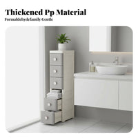 Slim Gap Storage Tower Space-Saving Drawer Unit Easy to Clean for Office Workers