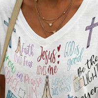 Women's Easter T-Shirt Soft and Comfortable Easter Themed T-Shirt Breathable Material women's Round Neck Top for Adults, Family, Party, Vacation