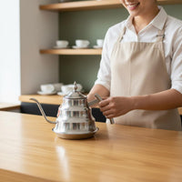Stainless Steel Teapot Rust-Resistant Drinkware Easy to Clean for Cafe