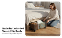 Wheeled Pull-accessible container with casters Under-Bed Container Large Capacity for Students