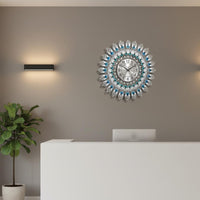 Peacock Wall Clock Luxury Home Decor Easy to Clean for Living Room