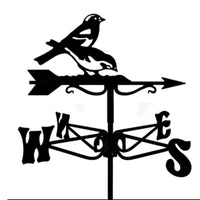 Metal Weather Vane Spray Painted Finish Wind Direction Indicator European Design
