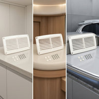 Rectangular Ventilation Louver Cover Slatted ABS Vent Cover with Screws Surface-Mount Slim for Yacht