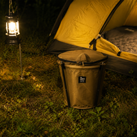 Car Trash Bin, Foldable, Camping, Outdoor, Pop-Up, Large Capacity, With Lid
