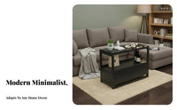 Sofa Side Cabinet with Drawer Sturdy Construction End Table Tempered Tempered