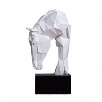 Geometric Horse Figurine Faceted Home Decor Modern for Living Room