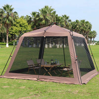 One-Touch Tent Canopy Tent 3m×3m UV Protection Black Coating Oxford Fabric Waterproof 3000mm Level 6 Wind Resistance Family Park Beach Barbecue Outdoor Use
