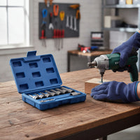Broken Screw Extractor Set Heavy-Duty Damaged Screw Extractor Set Comprehensive for Mechanics, Workshop