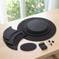 Drum Mute Pads for 5-Piece Drum Kit, Silent Practice Pads for Jazz Drums and Snare Drums