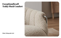 Upholstered Armchair Modernist Inspired Inspired Cylindrical Frame Armchair With Armrests Comfortable for Office Workers