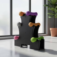 Tree Dumbbell Rack Multi-Compartment Dumbbell Storage Rack Organizer Holder Stand Compact