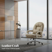 Reclining Chair with Footrest Thick Cushioning Highspine Reclining Seat with Footrest Ergonomic Design Padded Armrests