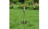 Patio Umbrella Anchor Rust-Resistant Spiral Ground Anchor Sturdy Umbrella Base with Installation Rod for Backyard