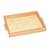 Smooth Educational Tray with Handles Natural Wood Wooden Tray with Handles Lightweight Activity Trays Organized for Teachers, Parents, Classroom