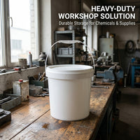 Sealed Bucket Lid for Food, Carry Handle Multipurpose Storage, Pressure Resistant Industrial Barrel, - 6L