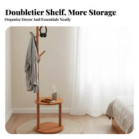 Valet Stand with Shelves Stable Construction Standalsinglestanding Valet Rack