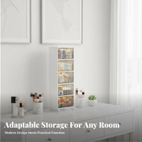 Multi-Tier Cosmetic Cart Large Capacity Rolling Drawer Cart Removable Drawers