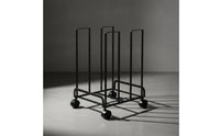 Metal Cardboard Box Organizer with Wheels Space-Saving for Stockroom, Artists