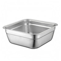 Stainless Steel Basin Rolled rims Household Container Shiny Silver