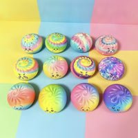 12 Pieces Stress Relief Bao Bun Squishy Sensory Bun Squishy Satisfying PU Press Toy Compact for Students