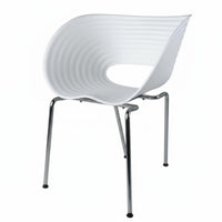 Ribbed Shell Chair Modern Design Indoor Furniture Easy Assembly for Dining Room