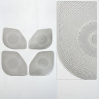 4 Pieces Perforated Door Speaker Grille Trim Shiny Speaker Cover Trim Long-Lasting Replacement for Car Owners