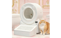 Self-Cleaning Cat Litter Box Enclosed Automatic Cat Litter Box Pet Supplies Electric Handsfree-of-Charge for Cats, Apartments