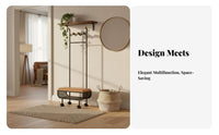 Coat Rack with Shoe Bench comprehensive Design for Foyer