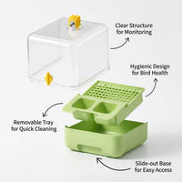 Bird Feeder Bath Cage Hanging, Parrot Cage Hanging Bath Feeder, Cage Hanging Bir