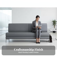 Minimalist Design armrest-freelessless Guest Settee Space-Saving configurable Lounge Chair Comfortable Cushioning Office Sofa long-lasting Construction for Corporate Clients, Business Owners, Facility Managers, Waiting Room, Lobby