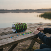 Traditional Fishing Main Line with Seven-Star Floats, Pre-Rigged Fishing Line Set for Wild Fishing