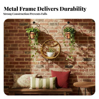 vertical surfaceMounted Pot Bracket toolwithout drilling Installation vertical surfaceMounted Pot Basket for Porch