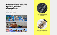 Portable karaoke speaker, stereo sound
