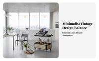 2-Tier Rolling Utility trolley Vintage design & aesthetic Mobile Storage mobile unit for Party Hosts